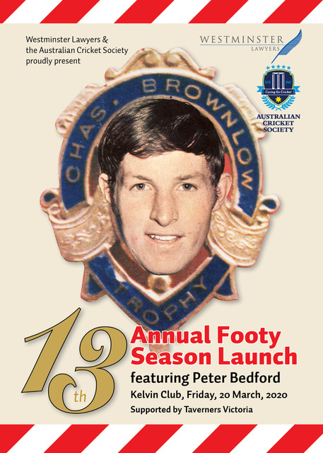 ACS Footy Launch - Peter Bedford