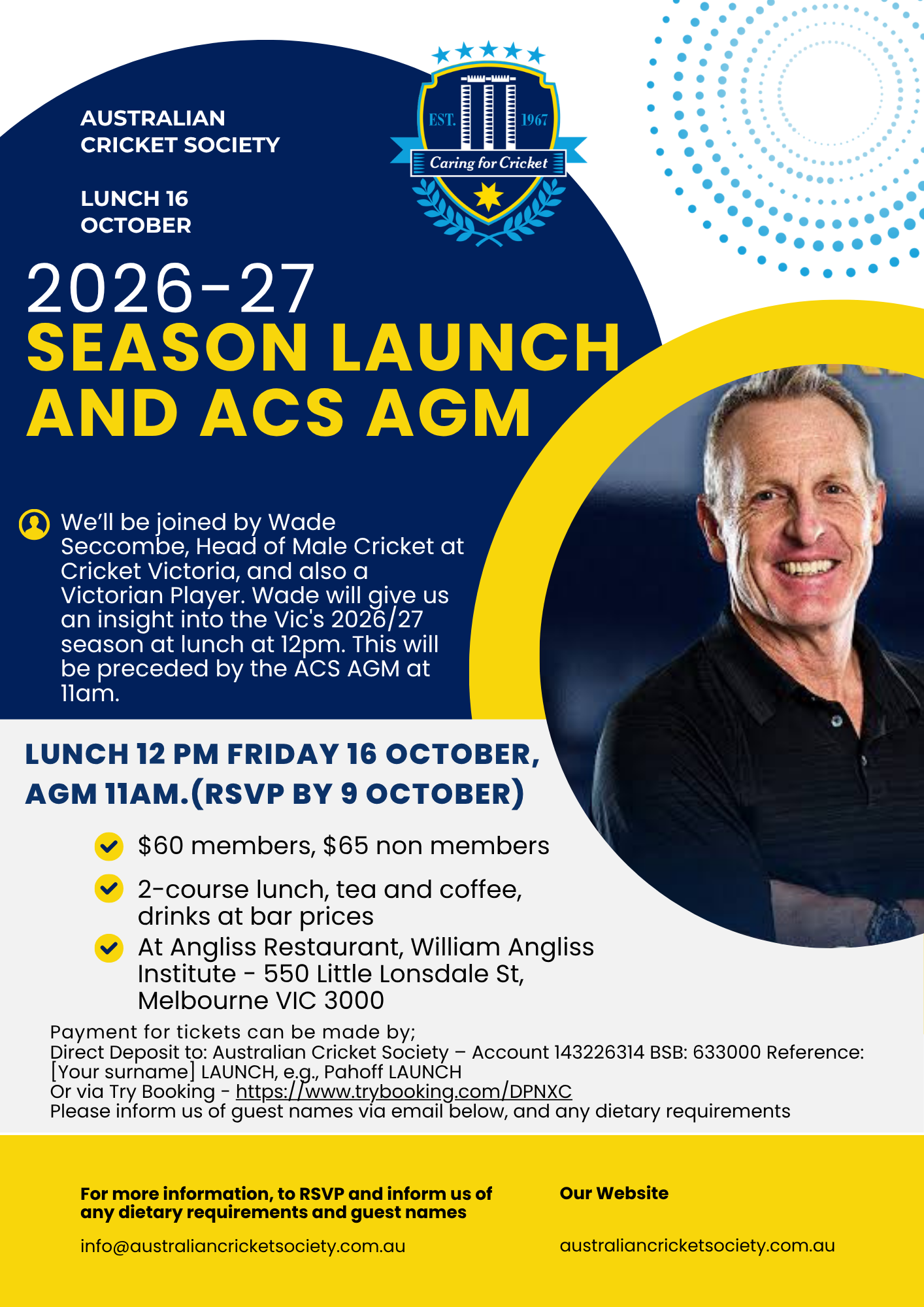 2026-27 Season Launch and ACS AGM
